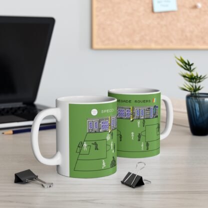 Speccy City vs Renegade Rovers Retro Art 11oz White Mug