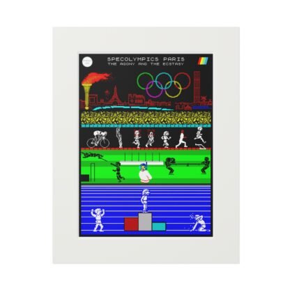 SpecOlympics Paris - ZX Spectrum Computer Game Fine Art Print