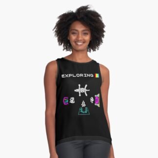 Atic Atac - Exploring - ZX Spectrum Computer Game Art - Atic Atac,Sleeveless Top