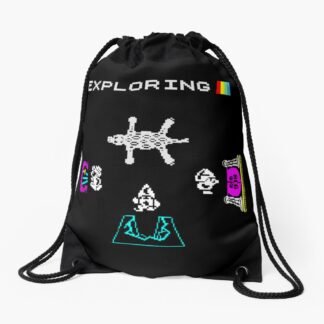 Atic Atac - Exploring - ZX Spectrum Computer Game Art - Drawstring Bag