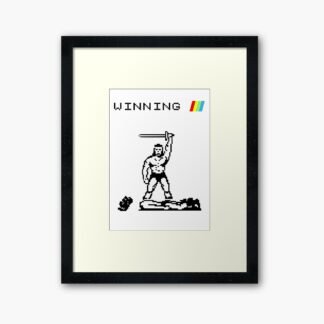 Barbarian - Winning - ZX Spectrum Computer Game Art - Framed Art Print