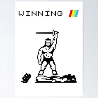 Barbarian - Winning - ZX Spectrum Computer Game Art - Poster