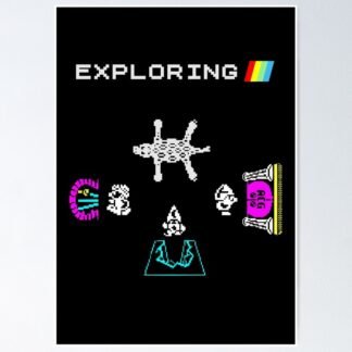 Atic Atac - Exploring - ZX Spectrum Computer Game Art - Poster