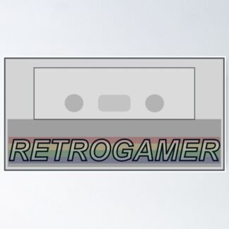 Retrogamer ZX Spectrum +2 Cassette Tape Computer Game Art - Poster