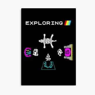 Atic Atac - Exploring - ZX Spectrum Computer Game Art - Canvas Print