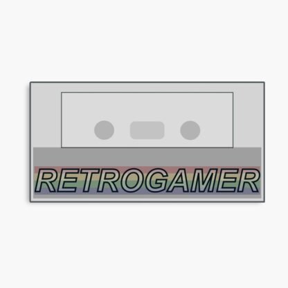 Retrogamer ZX Spectrum +2 Cassette Tape Computer Game Art - Canvas Print