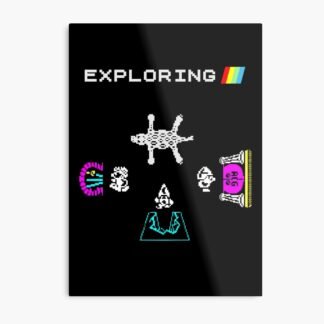 Atic Atac - Exploring - ZX Spectrum Computer Game Art - Metal Print