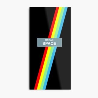 ZX Spectrum Keyboard Retro Art - Metal Print