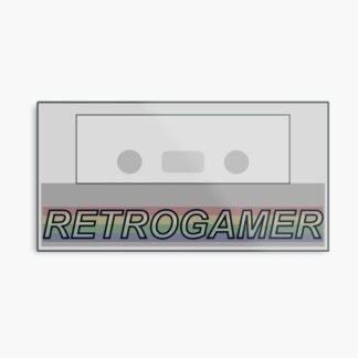 Retrogamer ZX Spectrum +2 Cassette Tape Computer Game Art - Metal Print