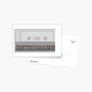Retrogamer ZX Spectrum +2 Cassette Tape Computer Game Art - Postcard
