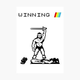 Barbarian - Winning - ZX Spectrum Computer Game Art - Photographic Print