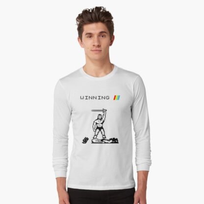 Barbarian - Winning - ZX Spectrum Computer Game Art - Long Sleeve T-Shirt