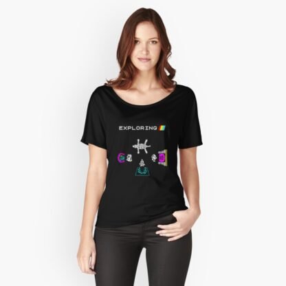 Atic Atac - Exploring - ZX Spectrum Computer Game Art - Atic Atac,Relaxed Fit T-Shirt