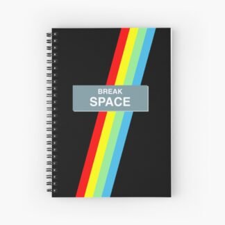 ZX Spectrum Keyboard Retro Art - Spiral Notebook