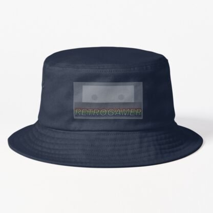Retrogamer ZX Spectrum +2 Cassette Tape Computer Game Art - Bucket Hat