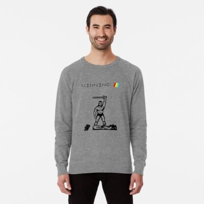 Barbarian - Winning - ZX Spectrum Computer Game Art - Lightweight Sweatshirt