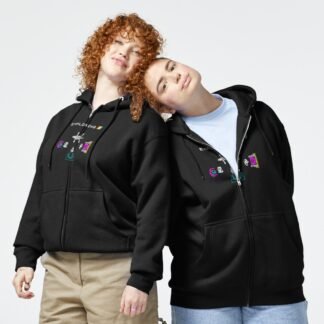 Atic Atac - Exploring - ZX Spectrum Computer Game Art - Atic Atac,Zipped Hoodie