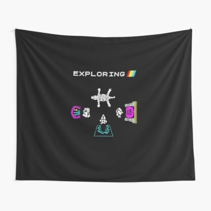 Atic Atac - Exploring - ZX Spectrum Computer Game Art - Tapestry