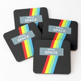 ZX Spectrum Keyboard Retro Art - Coasters (Set of 4)
