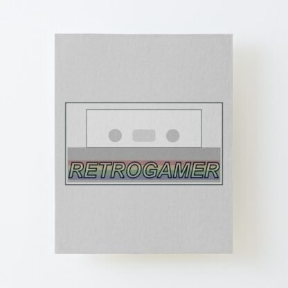 Retrogamer ZX Spectrum +2 Cassette Tape Computer Game Art - Canvas Mounted Print