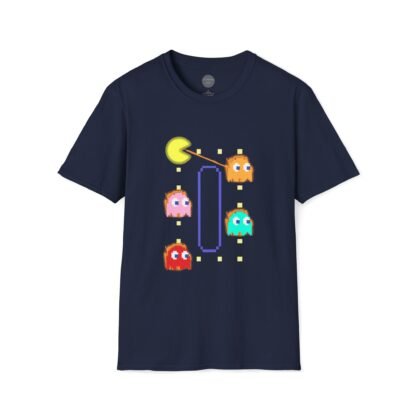 Pac Man Funny Fire Breathing Computer Game Art T-Shirt - Image 4