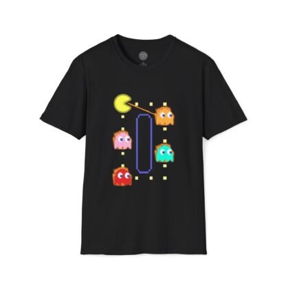 Pac Man Funny Fire Breathing Computer Game Art T-Shirt