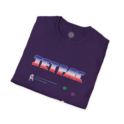 Jet Pac - With Logo - ZX Spectrum Computer Game Art T-Shirt - Image 2