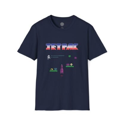 Jet Pac - With Logo - ZX Spectrum Computer Game Art T-Shirt - Image 7