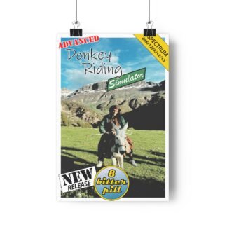 Advanced Donkey Riding Simulator - ZX Spectrum Computer Game Art Paper Poster