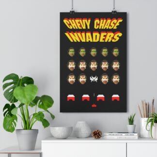 Chevy Chase Invaders Art Paper Poster