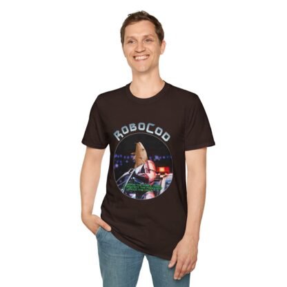 RoboCod - fishy parody RoboCop T-Shirt - Image 6