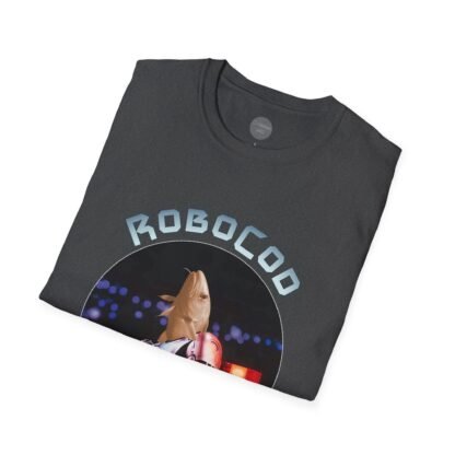 RoboCod - fishy parody RoboCop T-Shirt - Image 2