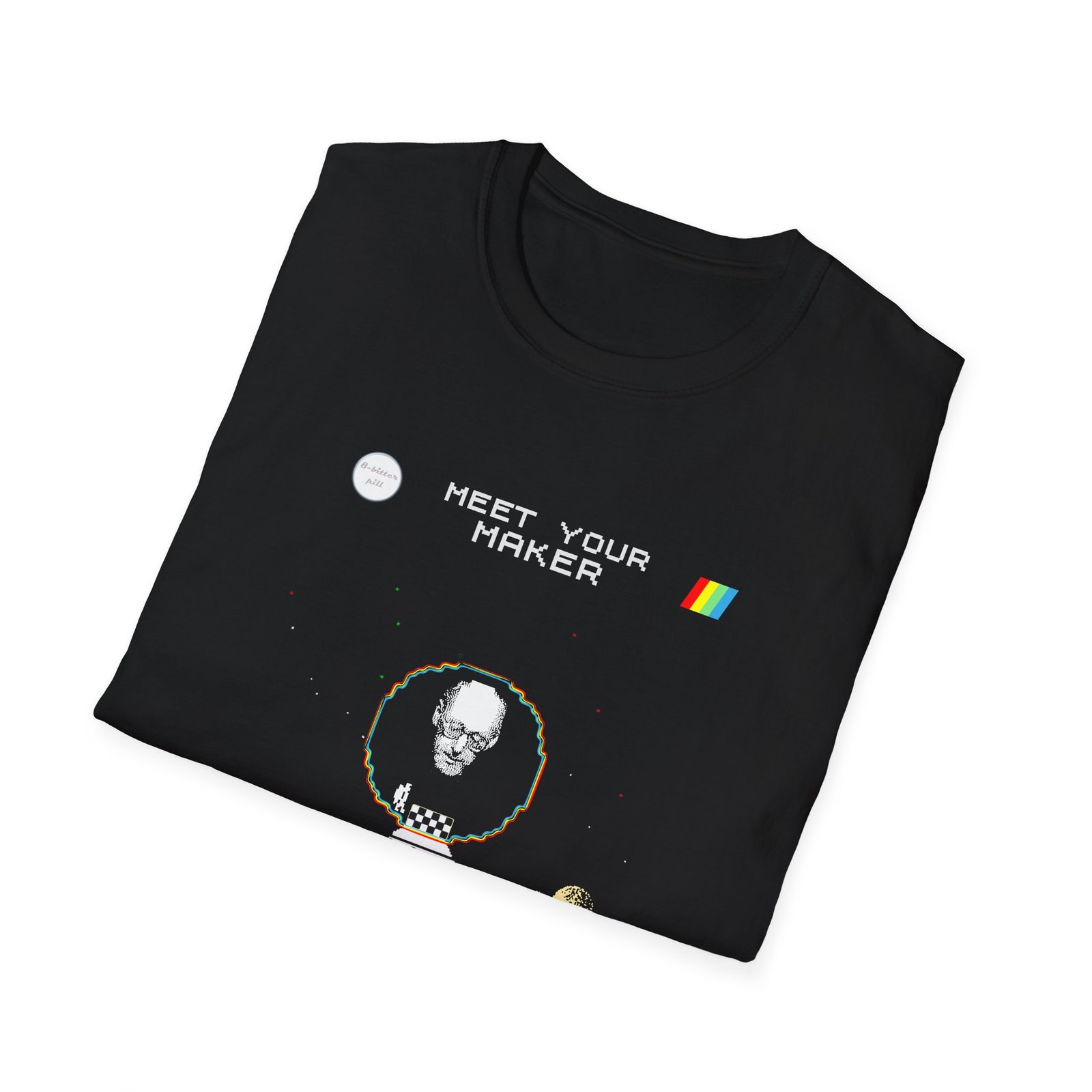 Meet Your Maker - ZX Spectrum Computer Game Art T-Shirt - Image 4