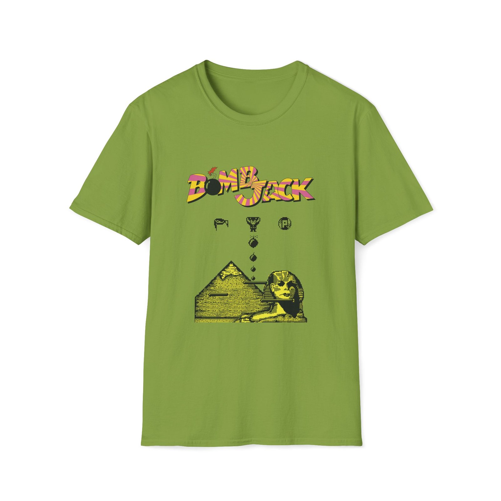 Bomb Jack - With Logo - ZX Spectrum Computer Game Art T-Shirt - Image 5
