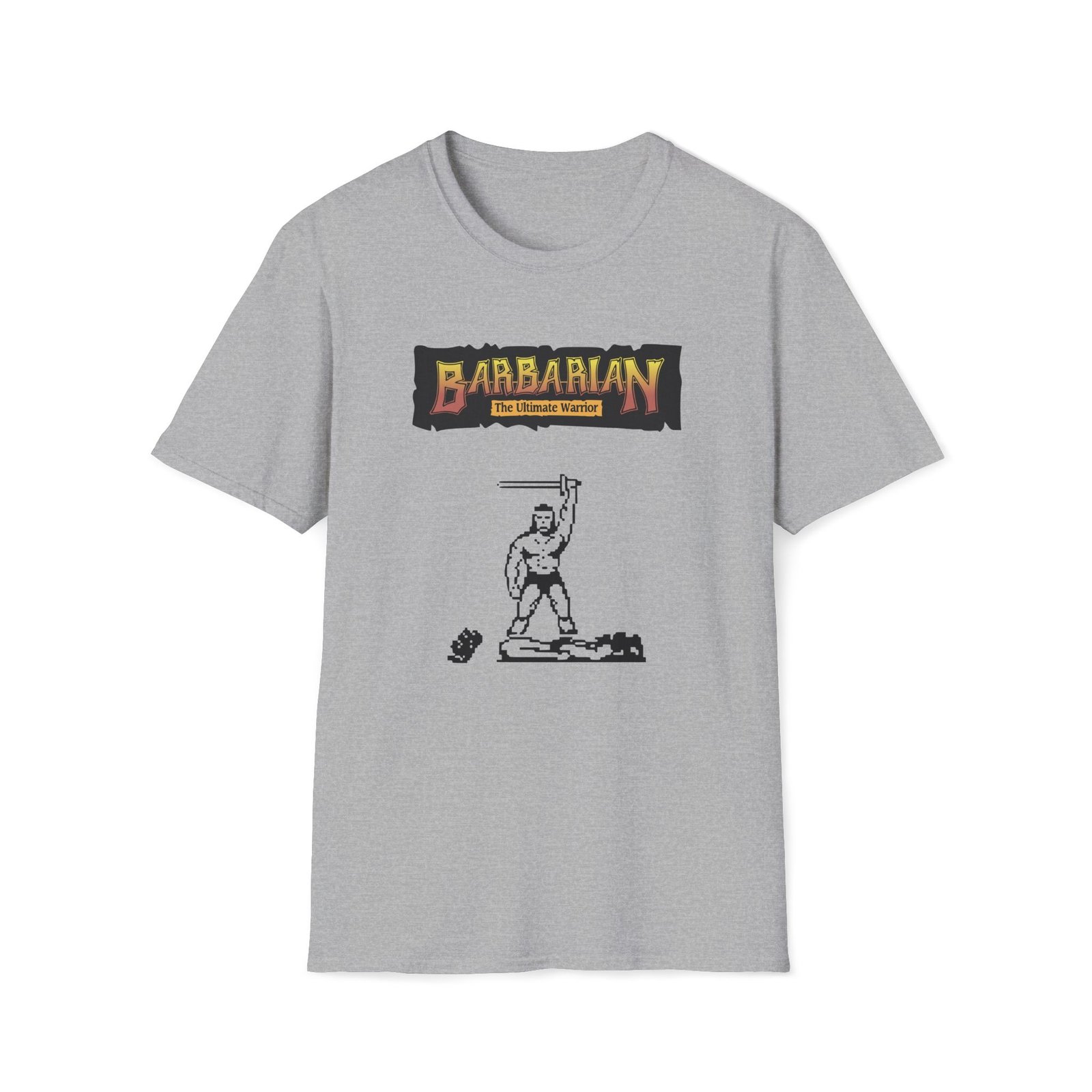 Barbarian - With Logo - ZX Spectrum Computer Game Art T-Shirt - Image 5