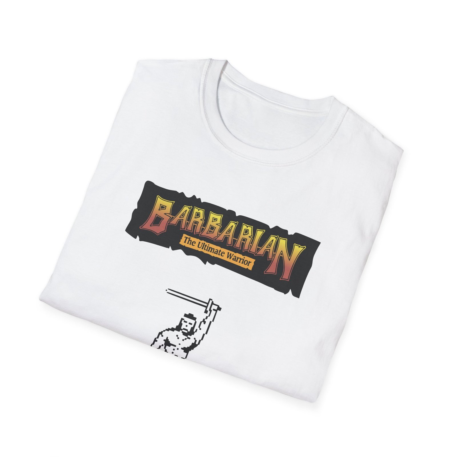 Barbarian - With Logo - ZX Spectrum Computer Game Art T-Shirt - Image 4