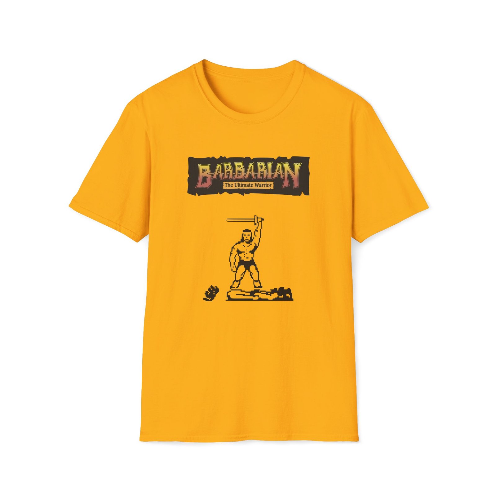 Barbarian - With Logo - ZX Spectrum Computer Game Art T-Shirt - Image 9