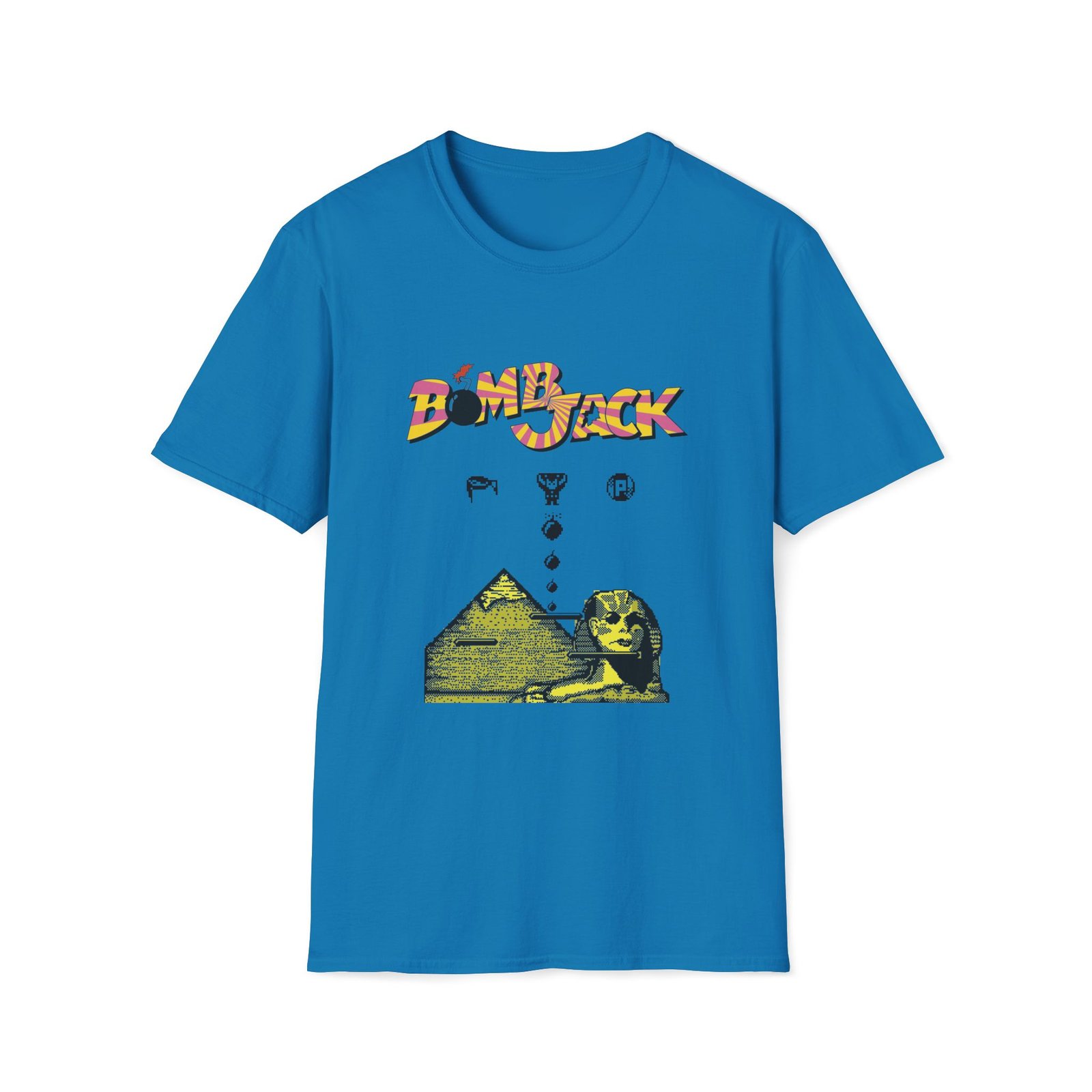 Bomb Jack - With Logo - ZX Spectrum Computer Game Art T-Shirt - Image 13