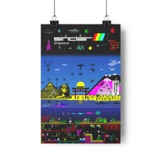 Speccy Island - ZX Spectrum Pixel Art Poster