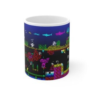 Speccy Island Sea and Cavern - Retro Art 11oz White Mug