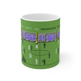 Speccy City vs Renegade Rovers Retro Art 11oz White Mug